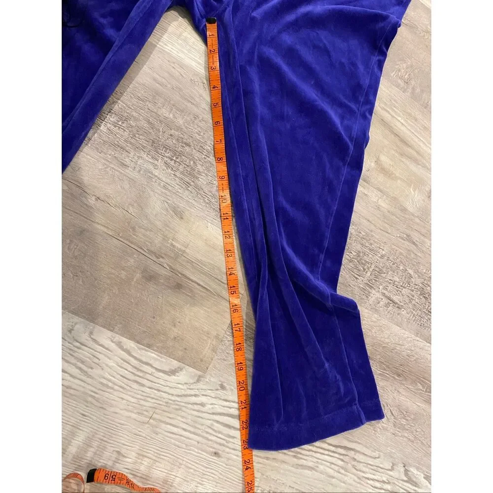 Richard And Company Blue Velour Lounge Set Vintage Matching Tracksuit Retro Cozy